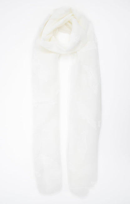  GRAND FOULARD LÉGER CÉRÉMONIE PLUMES