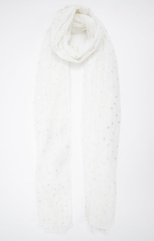  GRAND FOULARD LÉGER TISSÉ AVEC FOIL