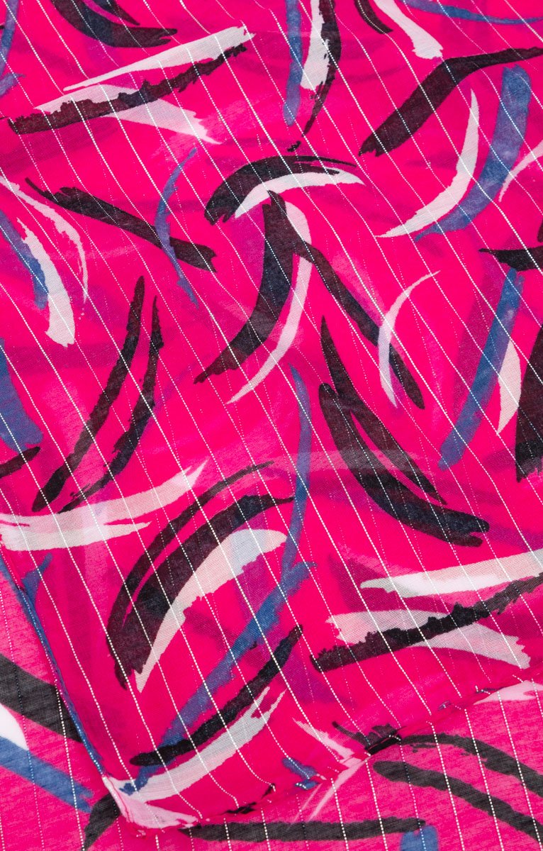  GRAND FOULARD TISSÉ AVEC LUREX