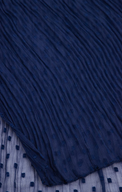  GRAND FOULARD UNI TISSÉ EN VOILE