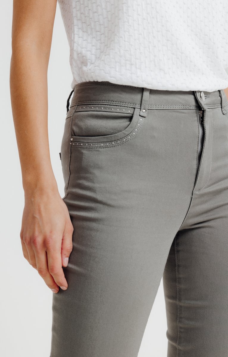  Pantacourt Bootcut En Coton