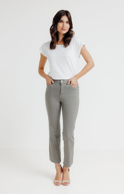 Pantacourt Bootcut En Coton