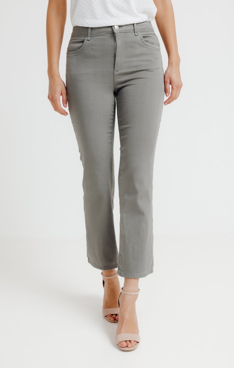  Pantacourt Bootcut En Coton