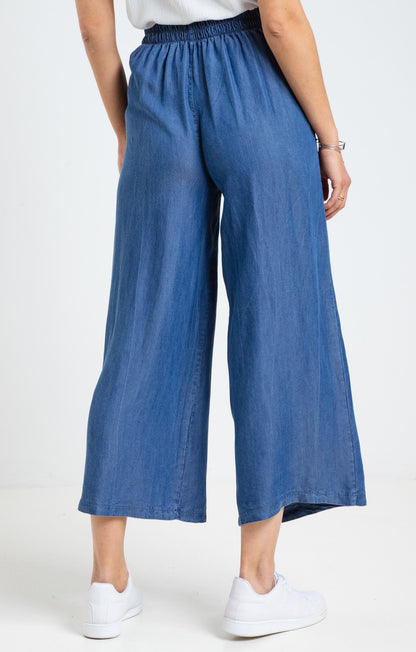  Pantacourt En Tencel Denim