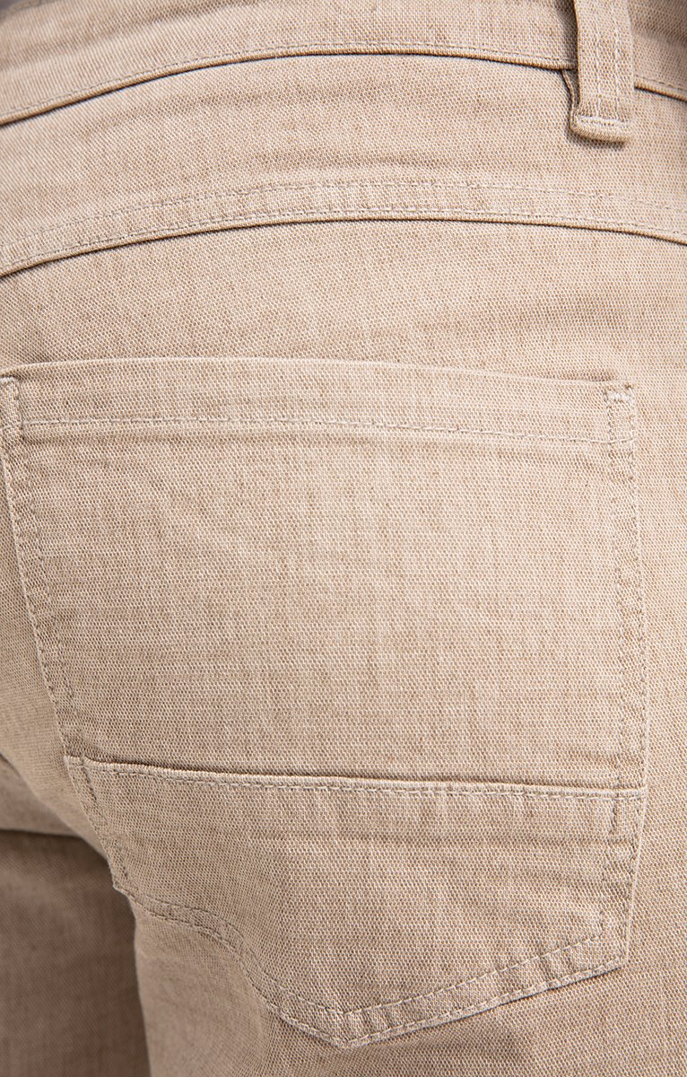  Pantalon 5 Poches Effet Lin