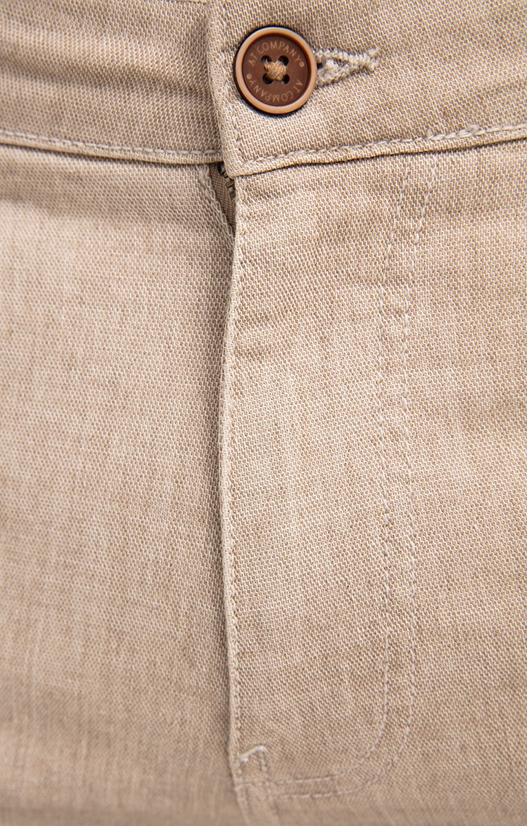  Pantalon 5 Poches Effet Lin