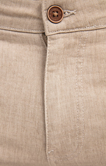  Pantalon 5 Poches Effet Lin