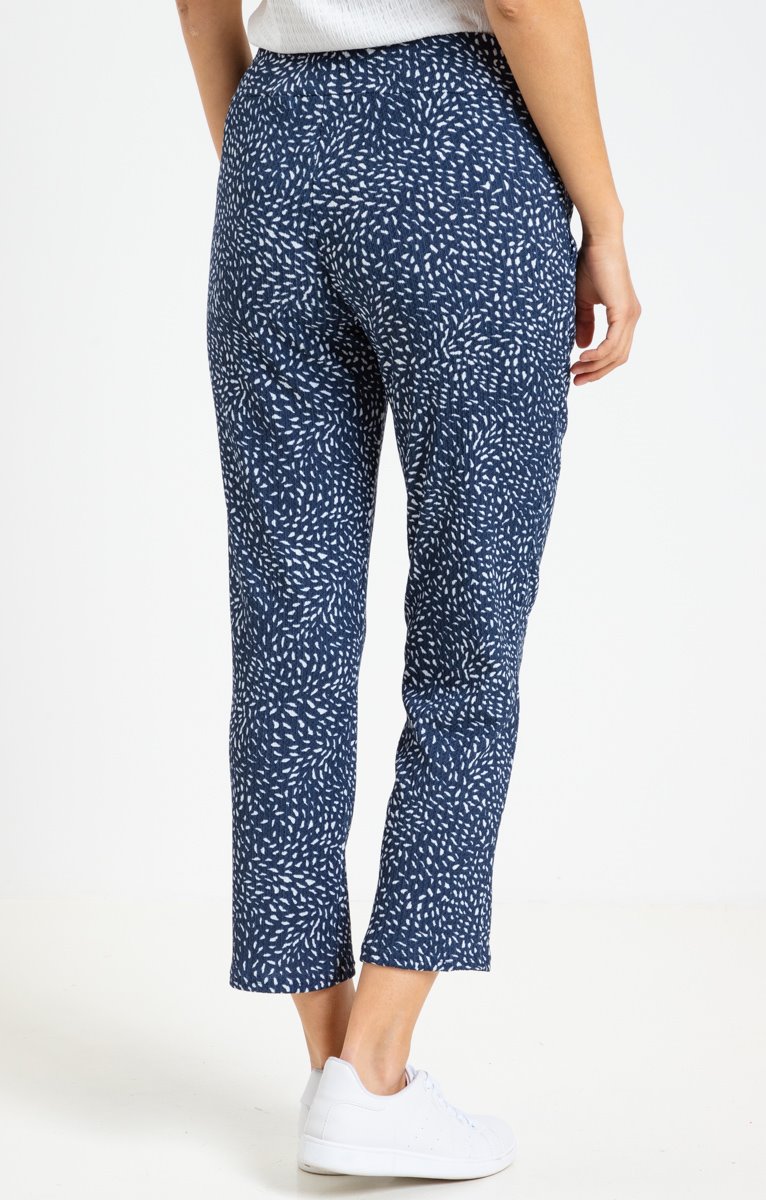  Pantalon 7/8 En Maille Imprimée