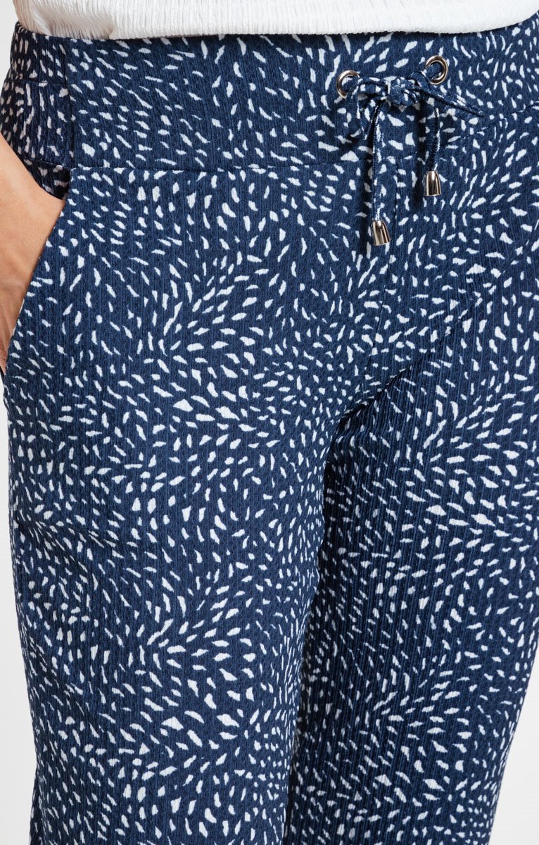  Pantalon 7/8 En Maille Imprimée