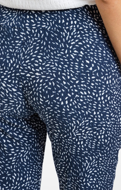  Pantalon 7/8 En Maille Imprimée