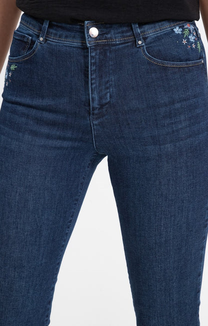  Pantalon Avec Broderies Fleurs