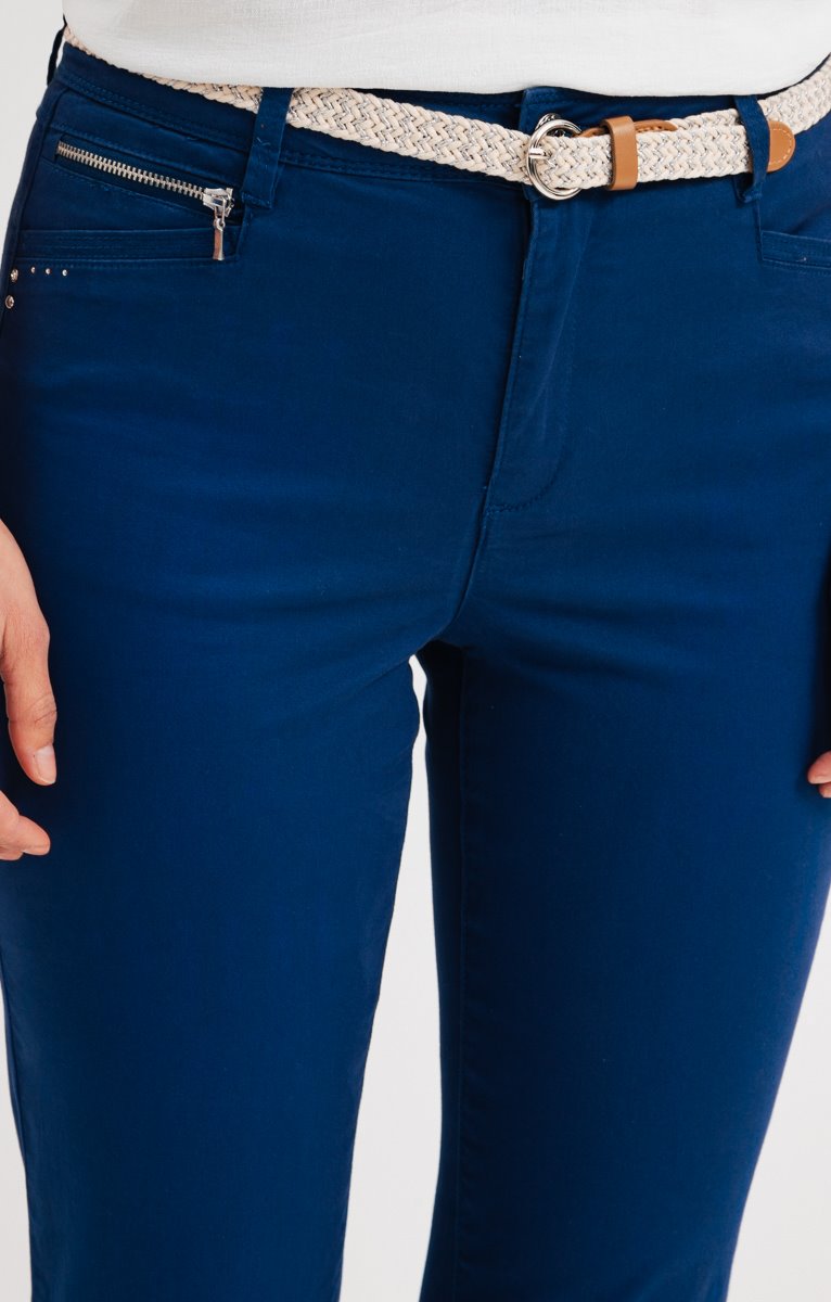  Pantalon Chino Droit Avec Ceinture