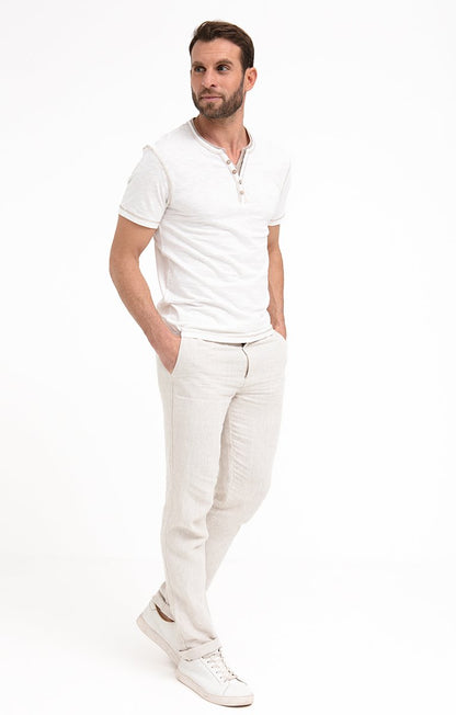  Pantalon Chino Lino Avec Ficelle