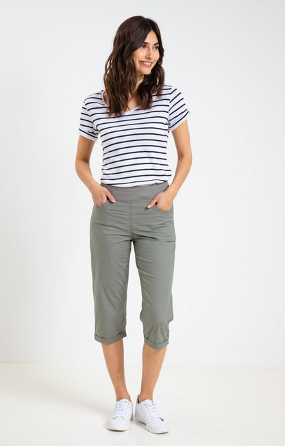  Pantalon Corsaire Avec Détail Strass