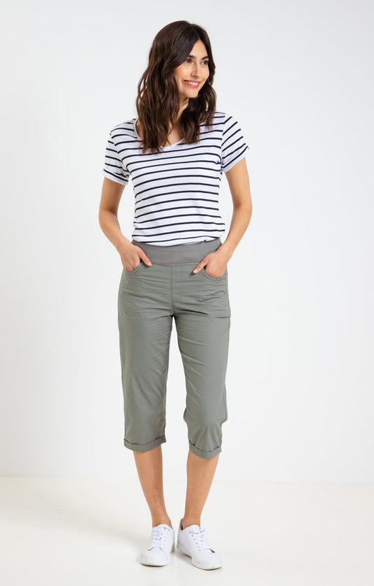  Pantalon Corsaire Avec Détail Strass