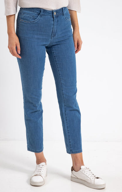  Pantalon Droit Avec Clous Carrés Poches