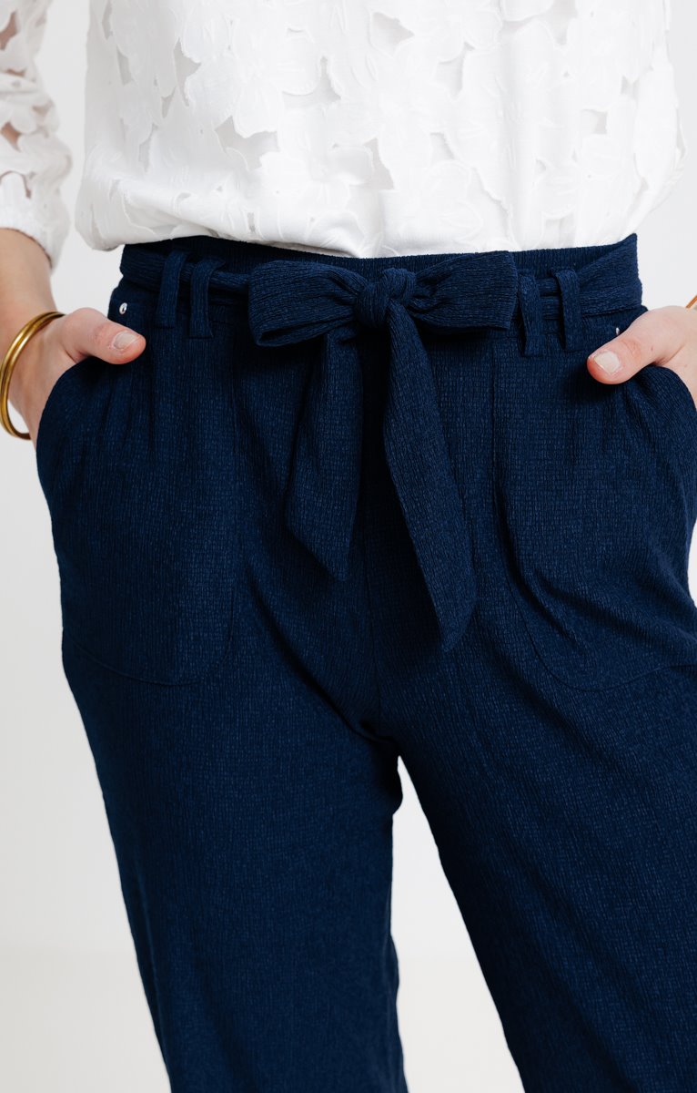  Pantalon En Maille Plissée