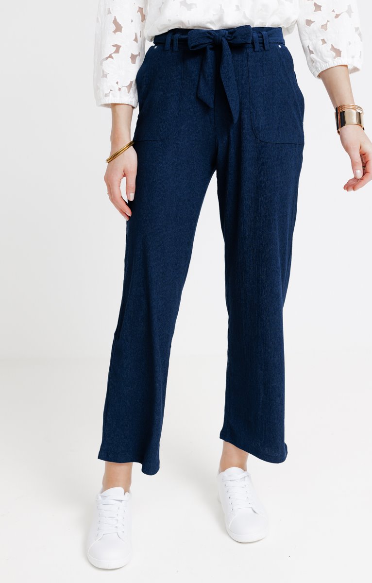  Pantalon En Maille Plissée