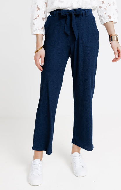  Pantalon En Maille Plissée