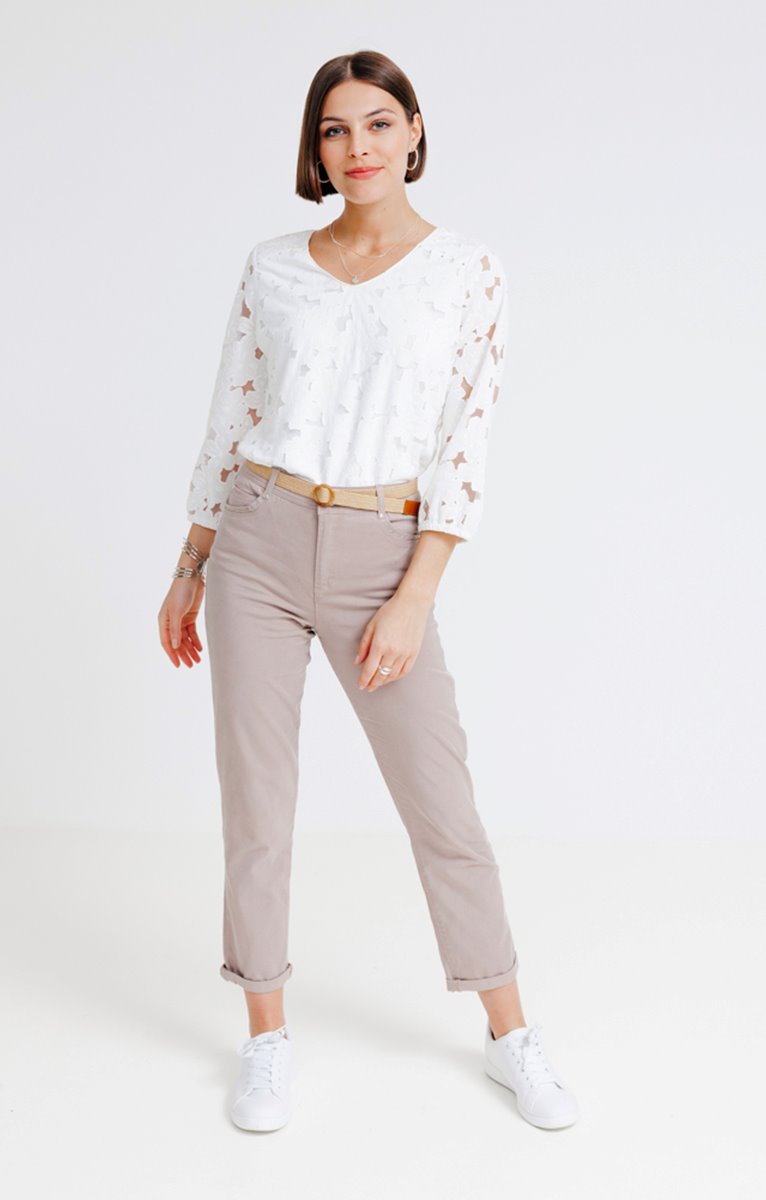  Pantalon En Tencel Avec Ceinture
