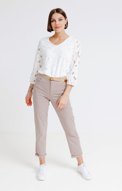  Pantalon En Tencel Avec Ceinture