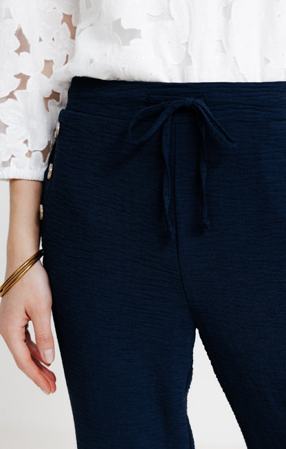  Pantalon Fluide Avec Détail Pont