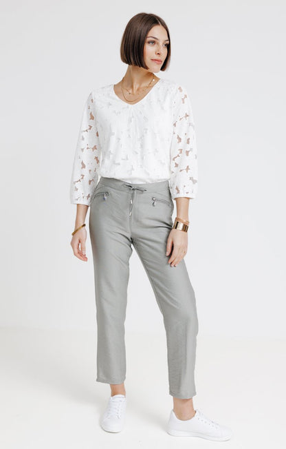  Pantalon Fluide Avec Zip