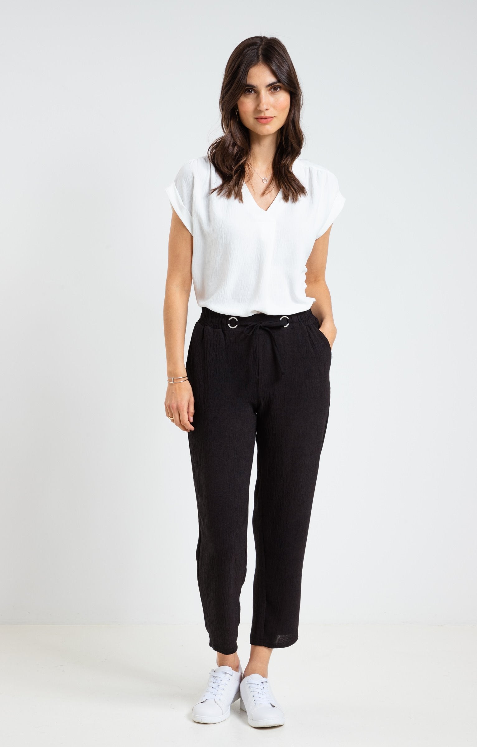  Pantalon Fluide Slim