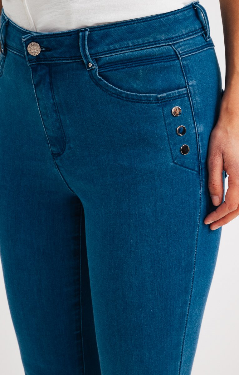  Pantalon Jean Slim Avec Boutons