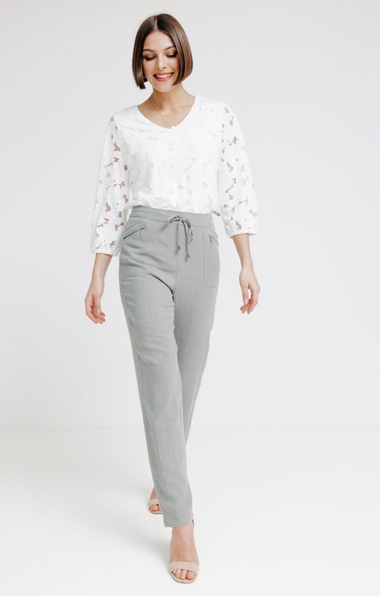  Pantalon Lin Coloré
