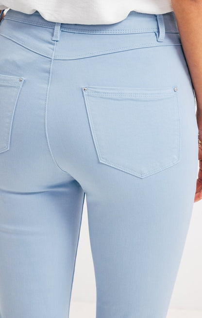  Pantalon Slim Avec Jeu Broderie Poches