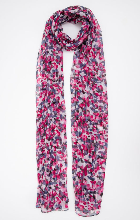  PETIT FOULARD IMPRIMÉ TISSÉ AVEC LUREX