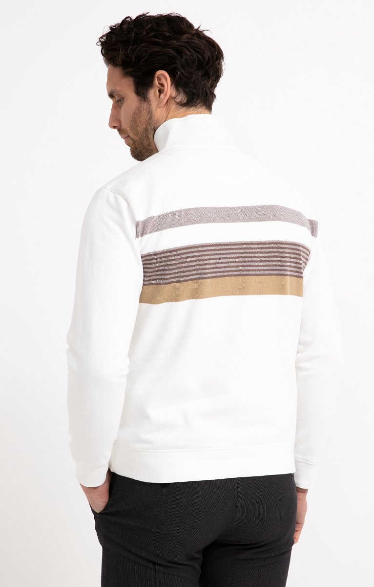  Polo Col Montant Manches Longues Crea