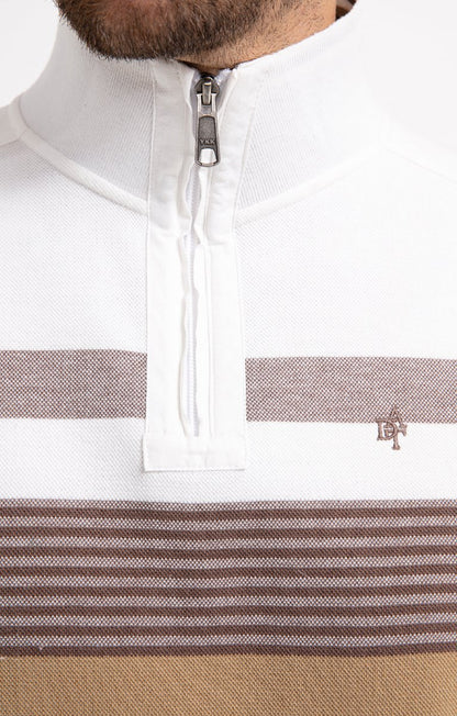  Polo Col Montant Manches Longues Crea