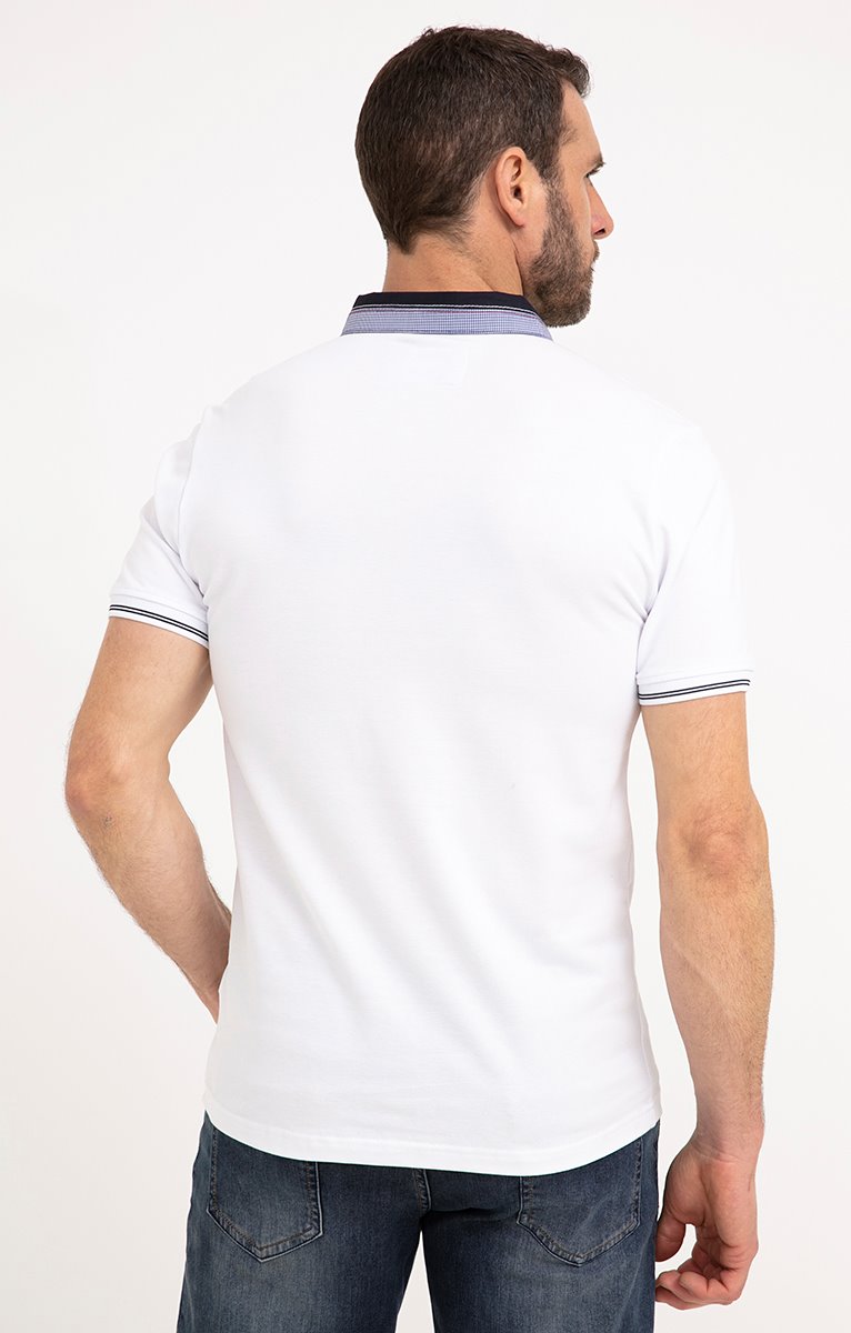  Polo Manches Courtes Blanc
