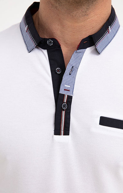  Polo Manches Courtes Blanc