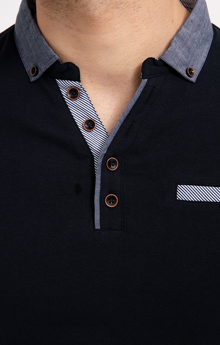  Polo Manches Courtes Chambray