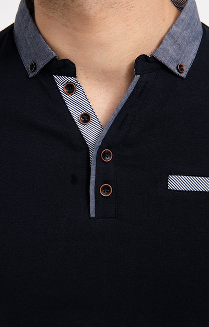  Polo Manches Courtes Chambray