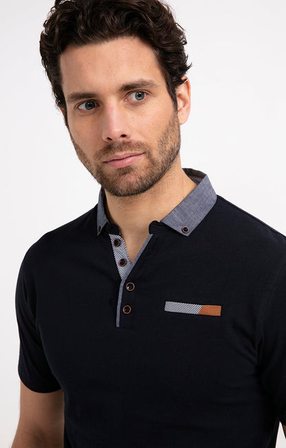  Polo Manches Courtes Chambray