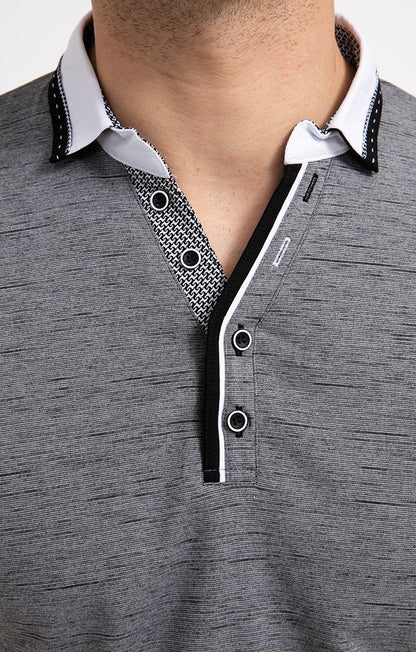  Polo Manches Courtes Grey