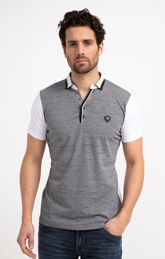  Polo Manches Courtes Grey