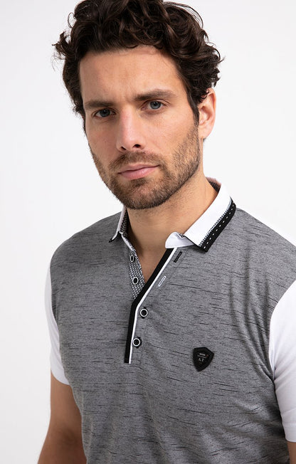  Polo Manches Courtes Grey