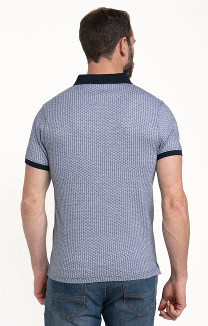 Polo Manches Courtes Jacquard