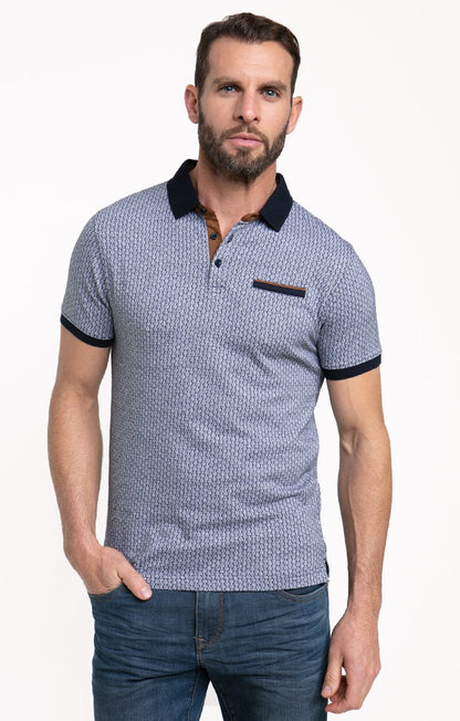  Polo Manches Courtes Jacquard