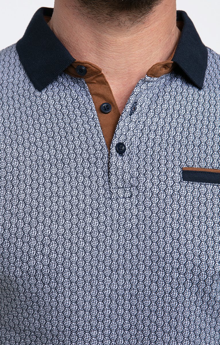  Polo Manches Courtes Jacquard