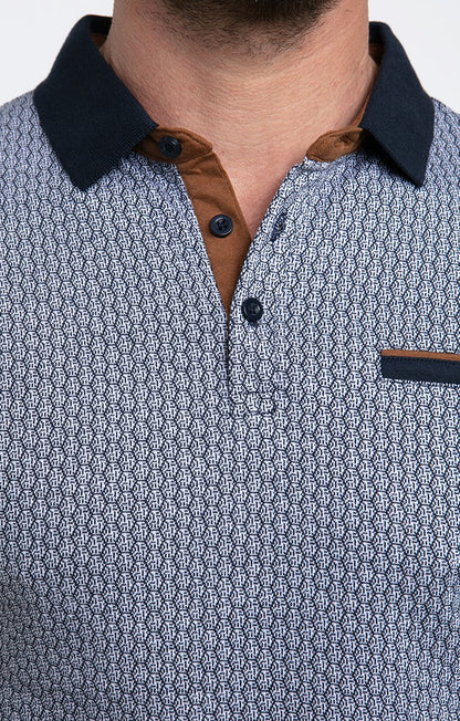  Polo Manches Courtes Jacquard
