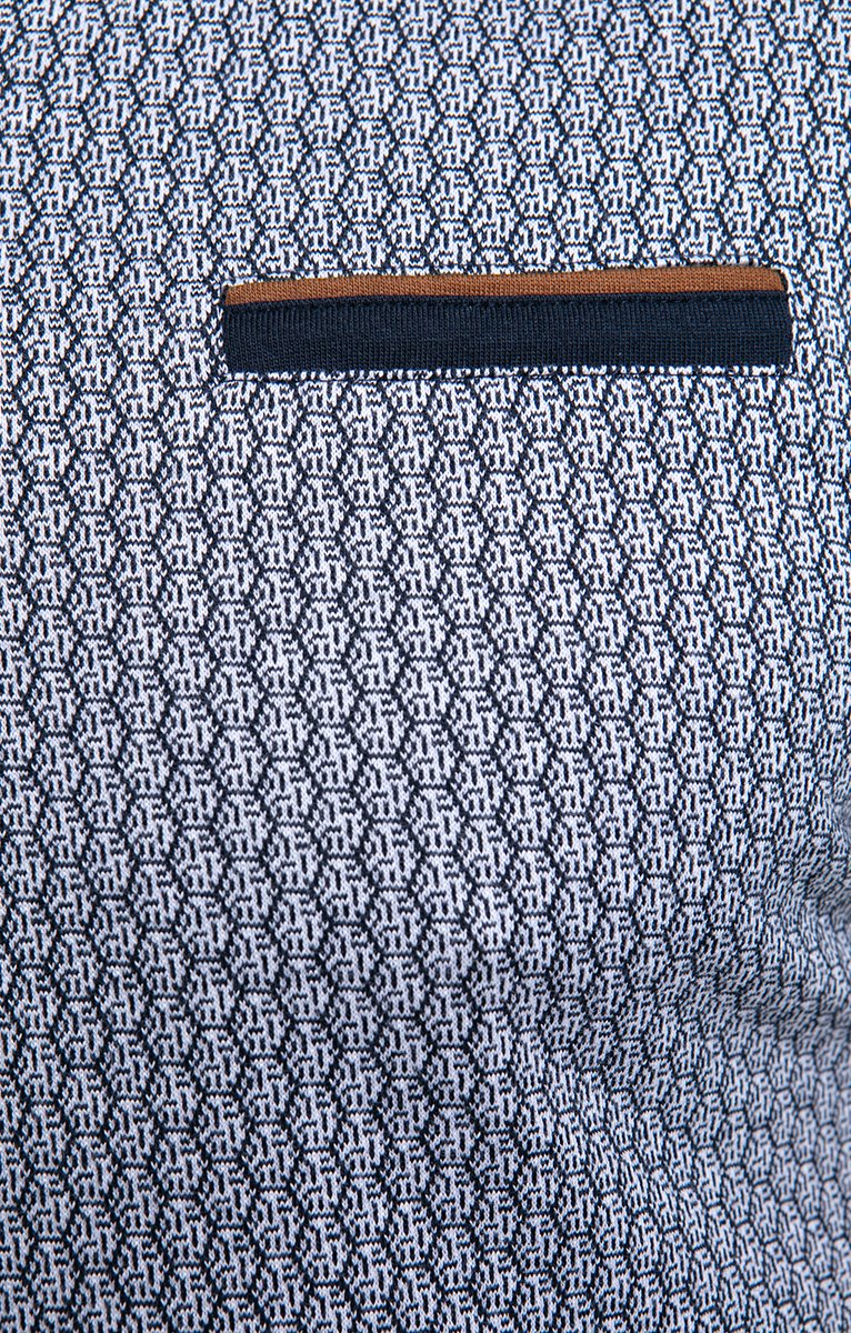  Polo Manches Courtes Jacquard