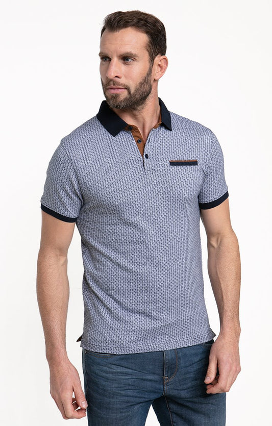  Polo Manches Courtes Jacquard