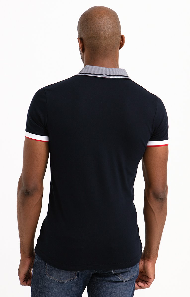  Polo Manches Courtes Marine