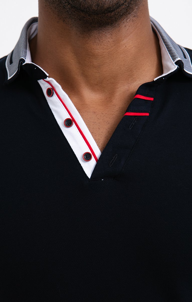  Polo Manches Courtes Marine